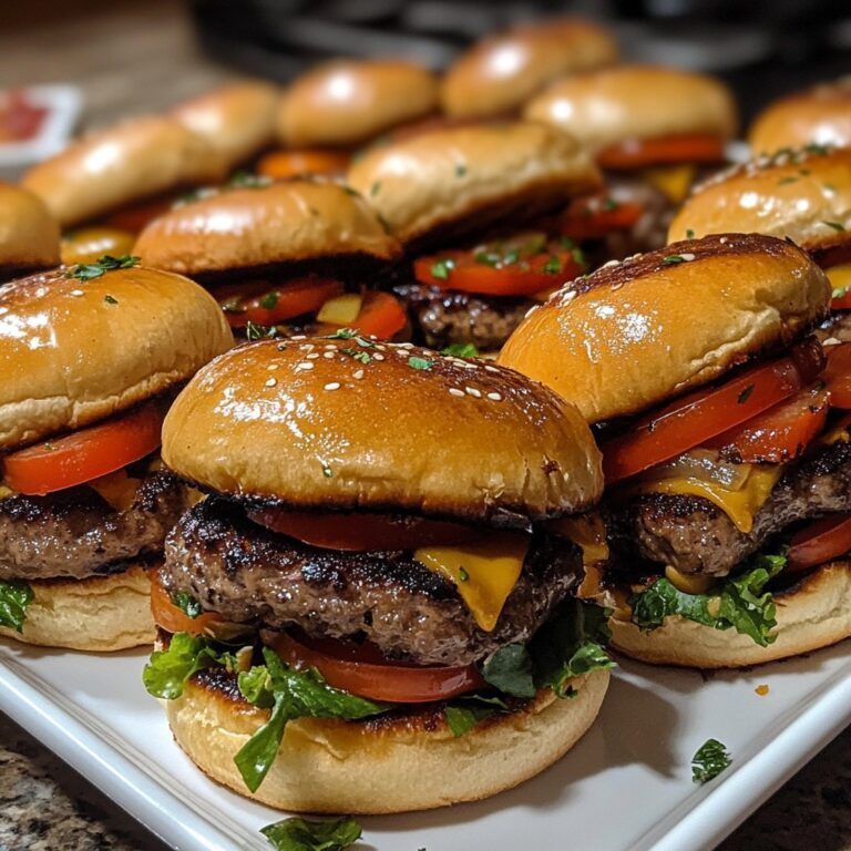 Mini hamburguesas al estilo estadounidense para el Día de los Caídos