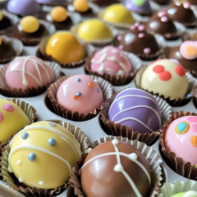 Bombones de mazapán para Pascua