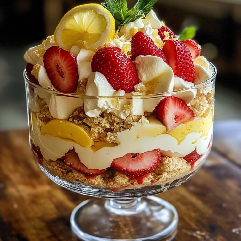 Trifle de Limón y Fresa