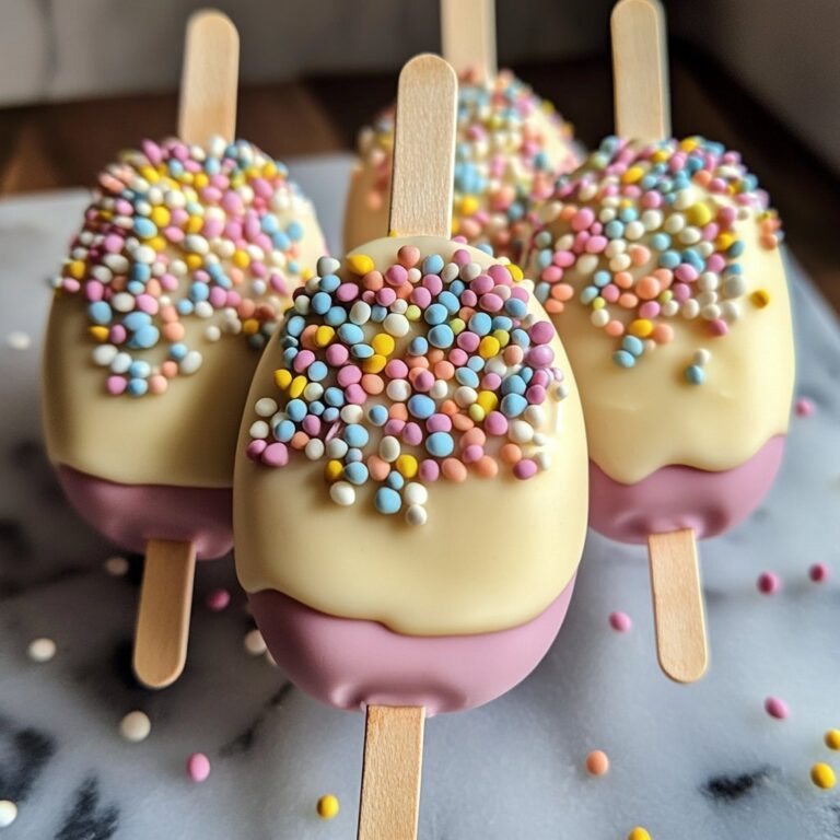 Paletas de Huevo de Pascua de Vainilla
