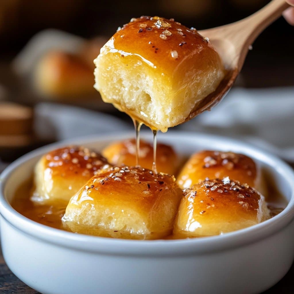 Rollos de Cena con Mantequilla de Miel