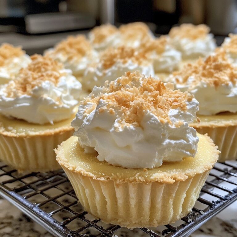 Tazas de pastel de crema de coco