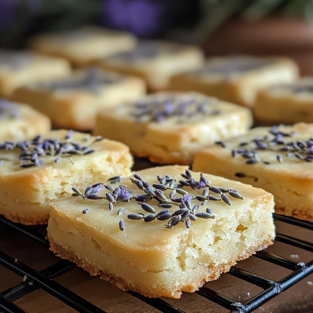 Galletas de mantequilla de limón y lavanda