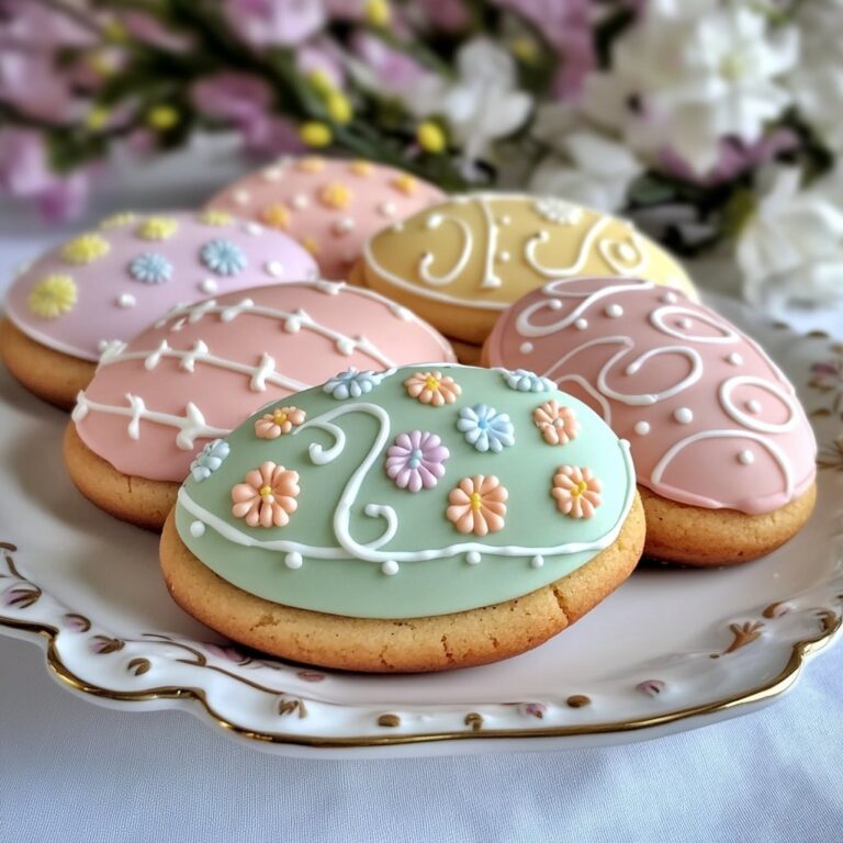 Galletas de azúcar en forma de huevo de Pascua