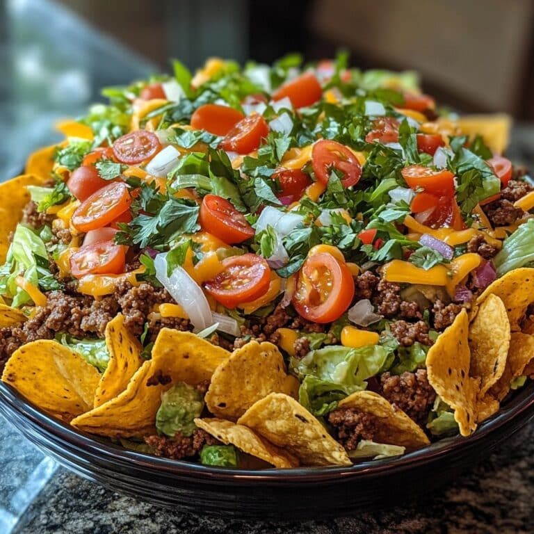 Receta de Ensalada de Taco de Siete Capas – Sabrosa y Deliciosa
