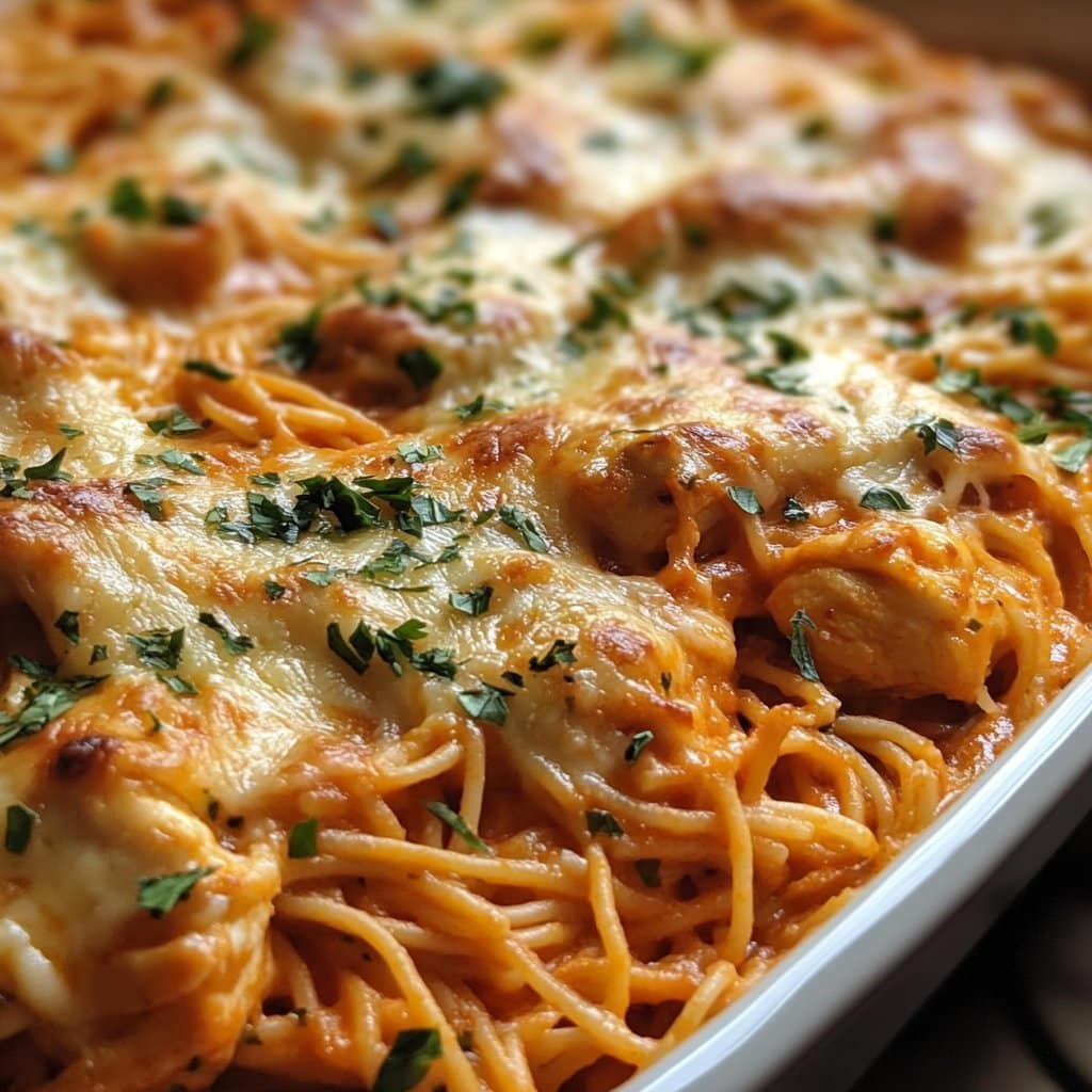 Receta de Cazuela de Espagueti con Pollo
