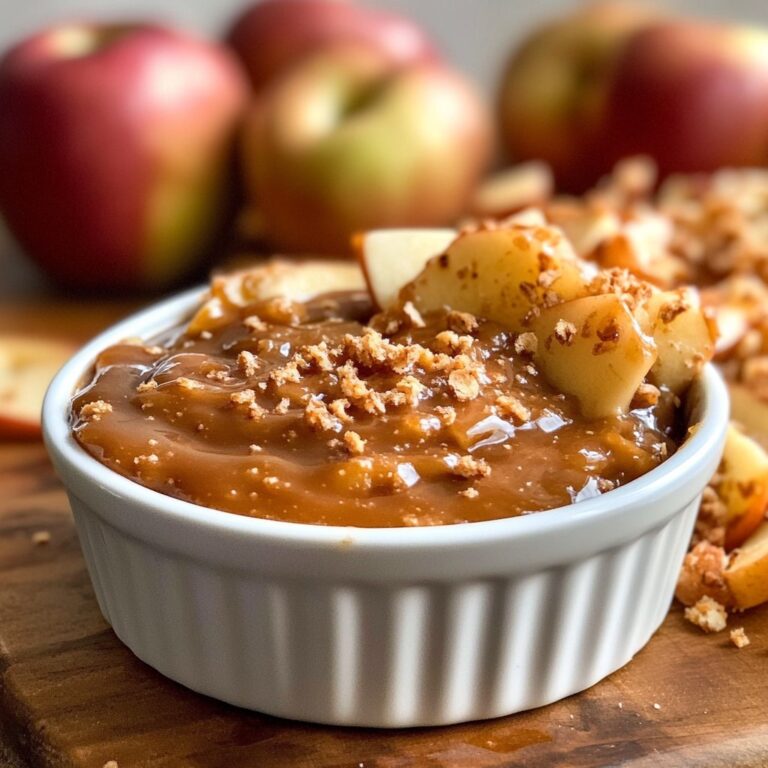Receta de Dip de Manzana con Caramelo: Delicia Fácil y Deliciosa