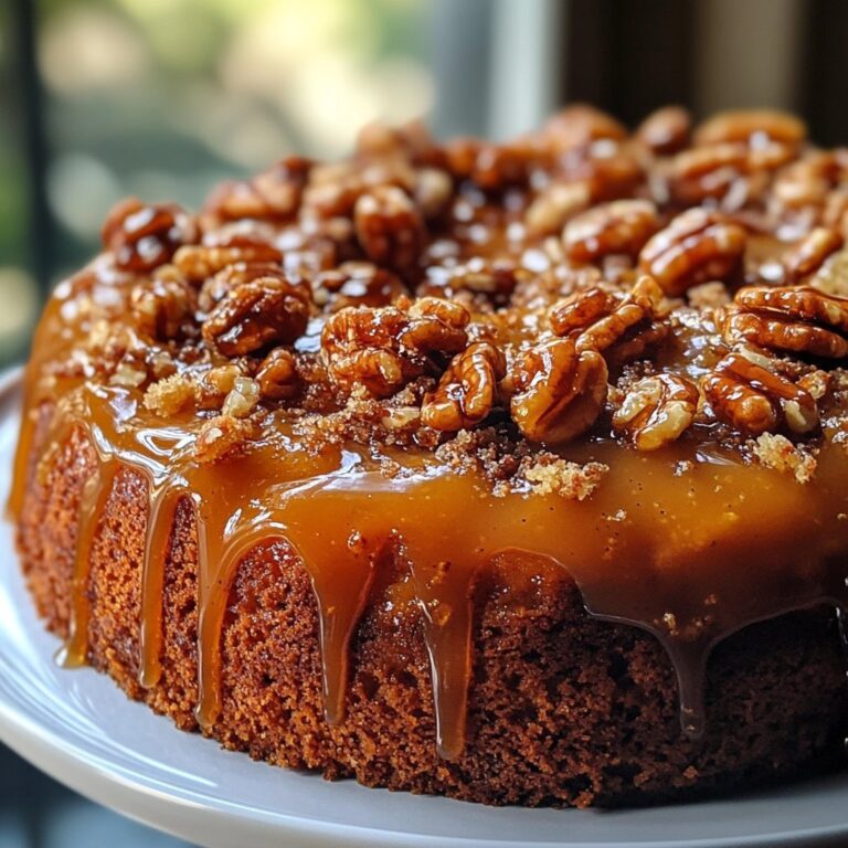 Receta de Pastel de Calabaza al Revés con Praliné