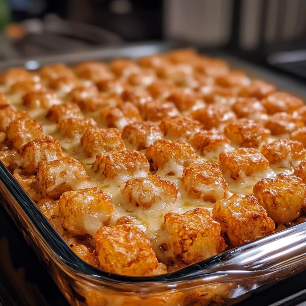 Receta de Cazuela de Tater Tots | Comida Reconfortante Deliciosa