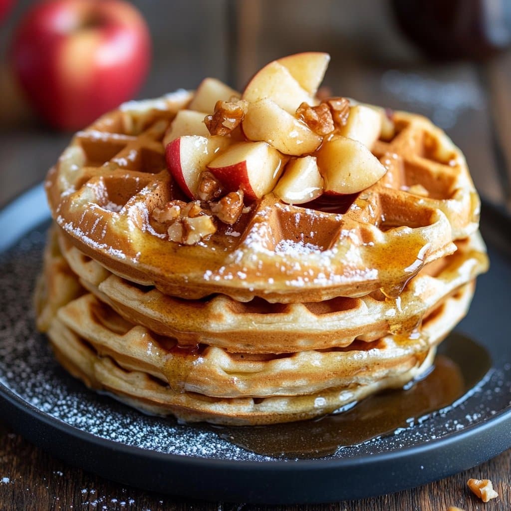 Gofres de manzana: Delicia perfecta para el desayuno