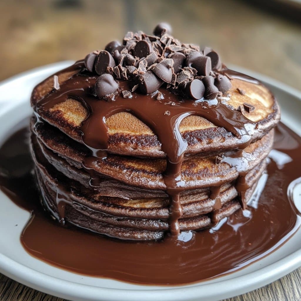 Receta de Panqueques Esponjosos de Chocolate para Amantes del Desayuno