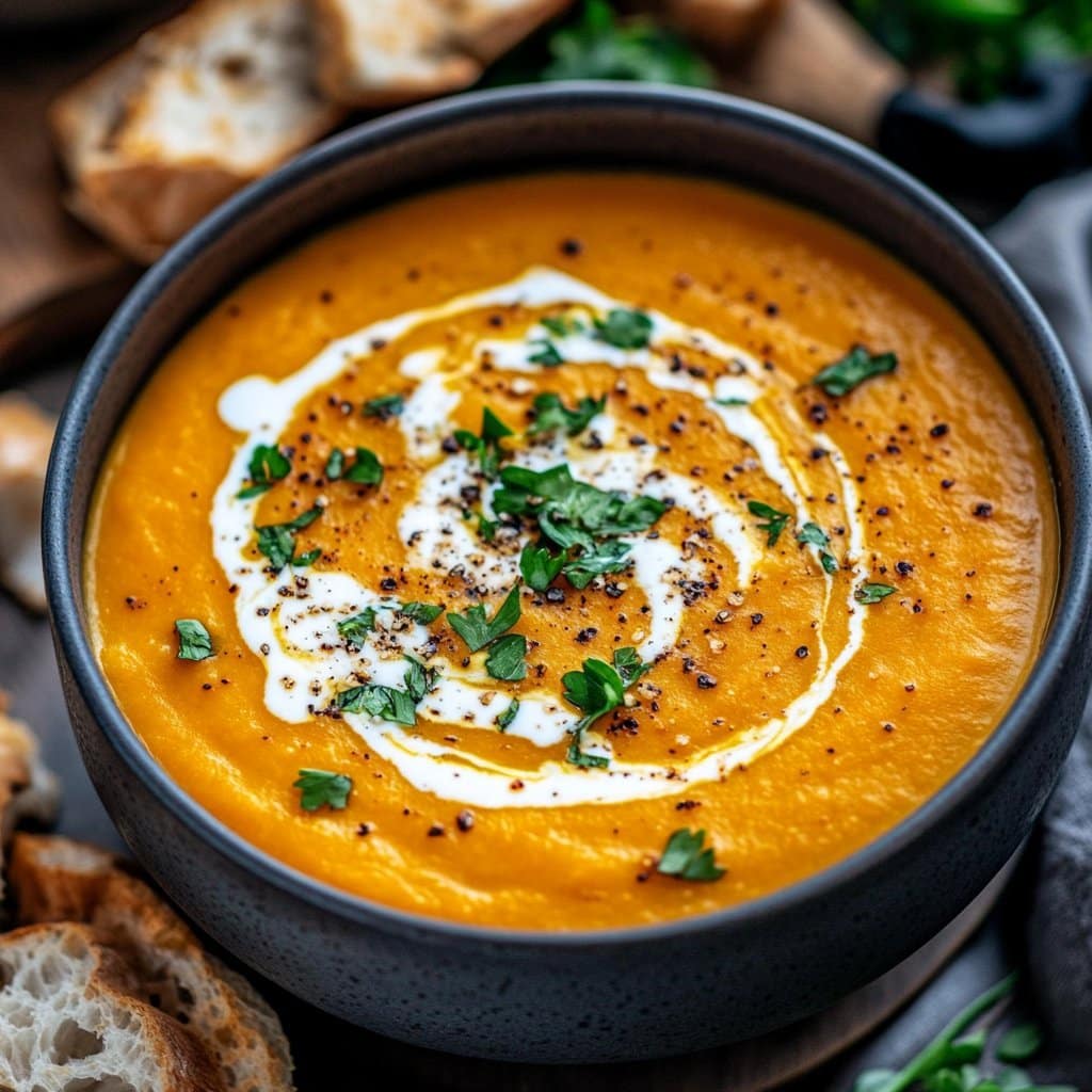 Sopa de Zanahoria y Jengibre