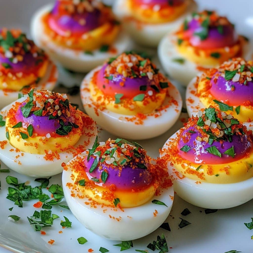 Huevos Endiablados Arcoíris