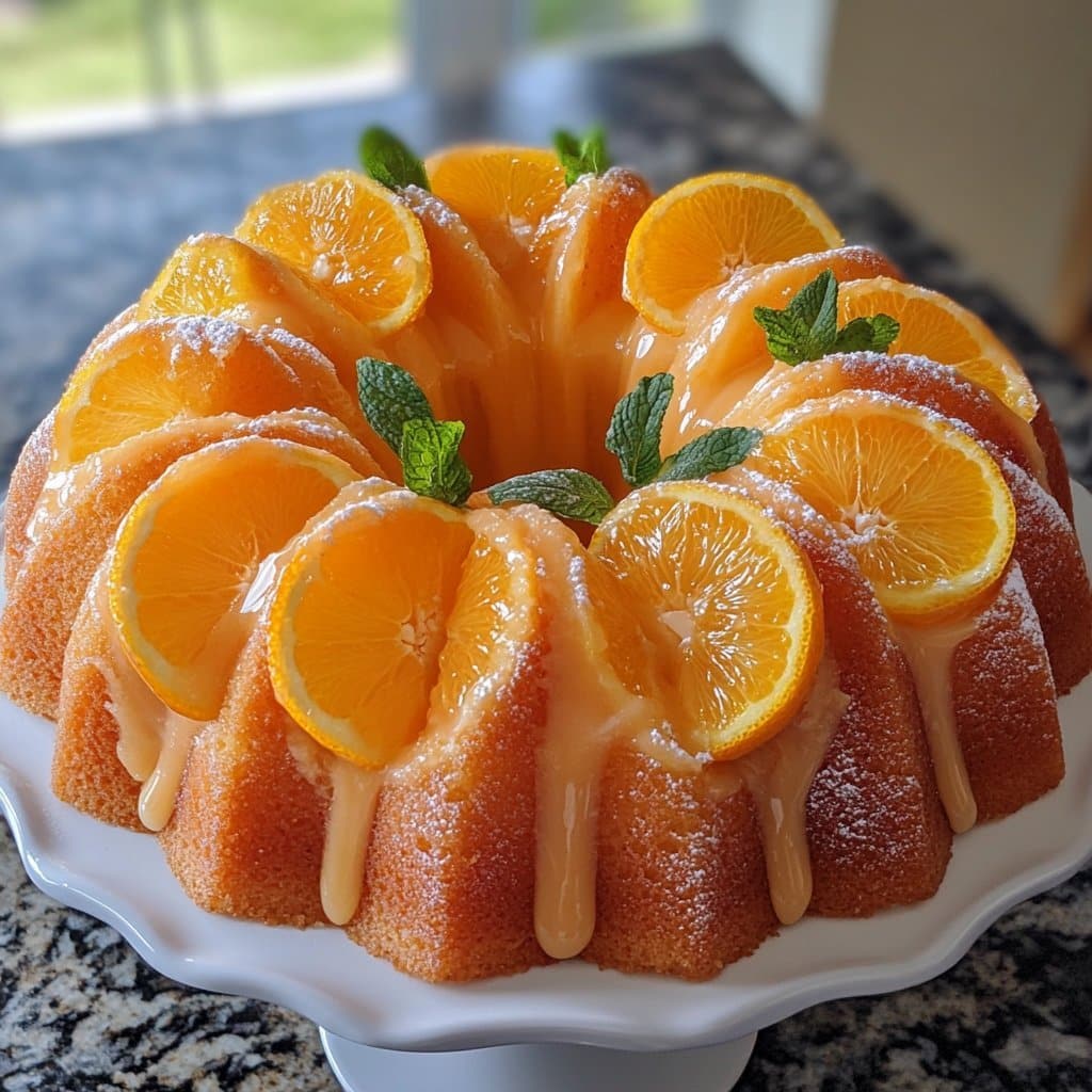 Pastel Bundt de Flor de Naranjo