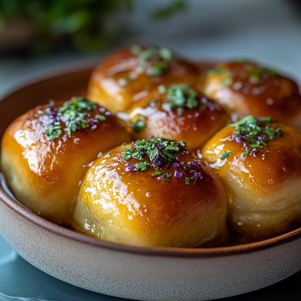 Rollos de Cena con Mantequilla de Miel