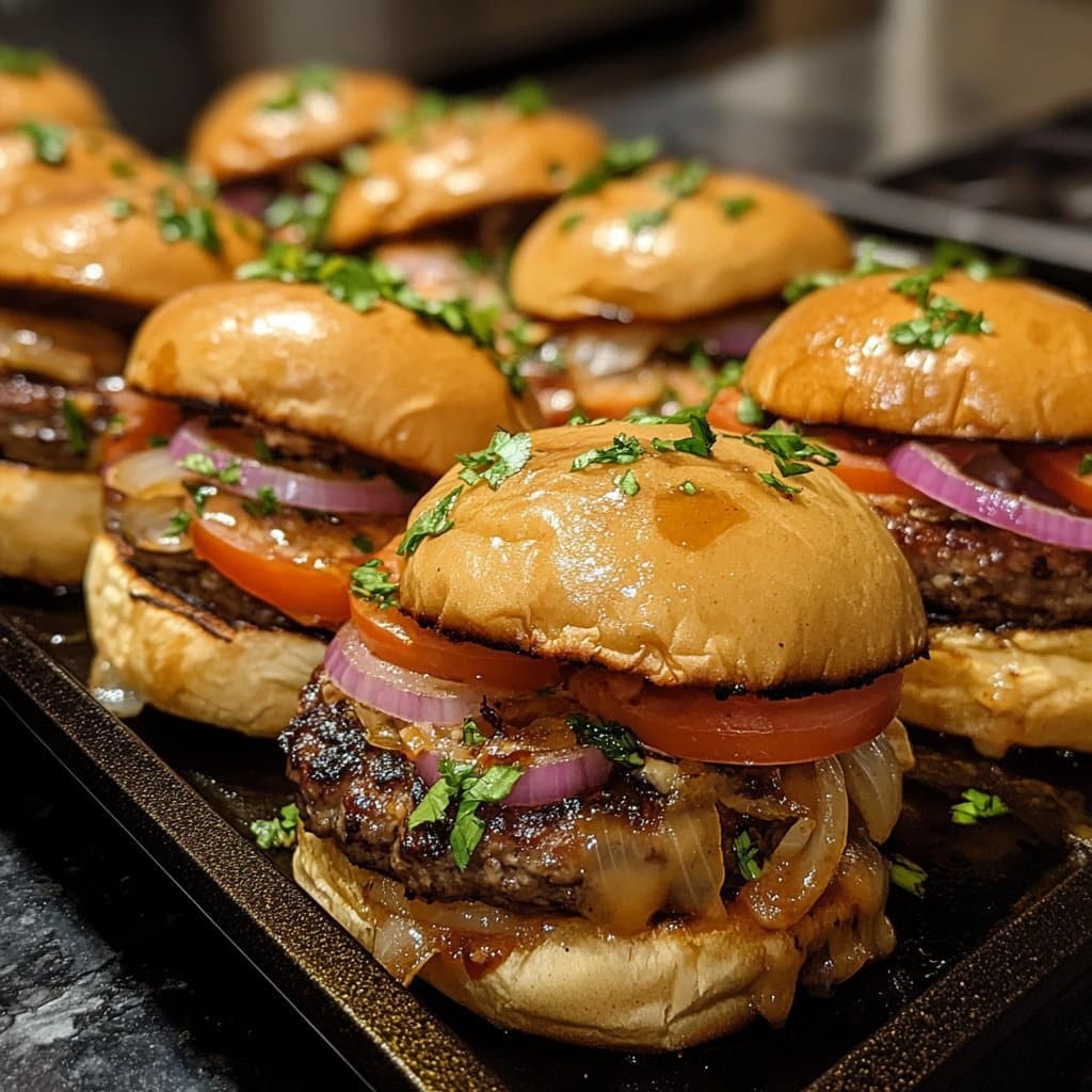 Mini hamburguesas All-American para el Día de los Caídos