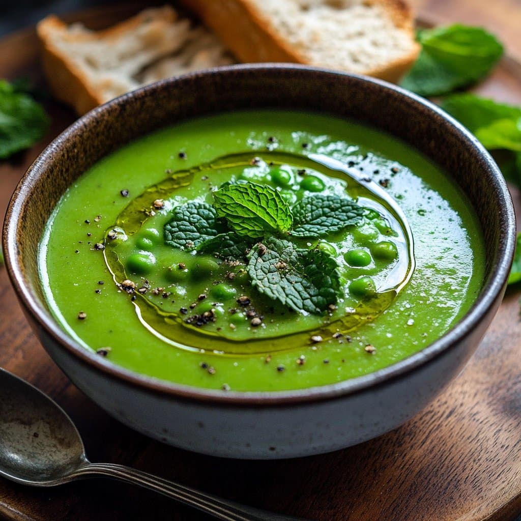 Sopa de Guisante y Menta