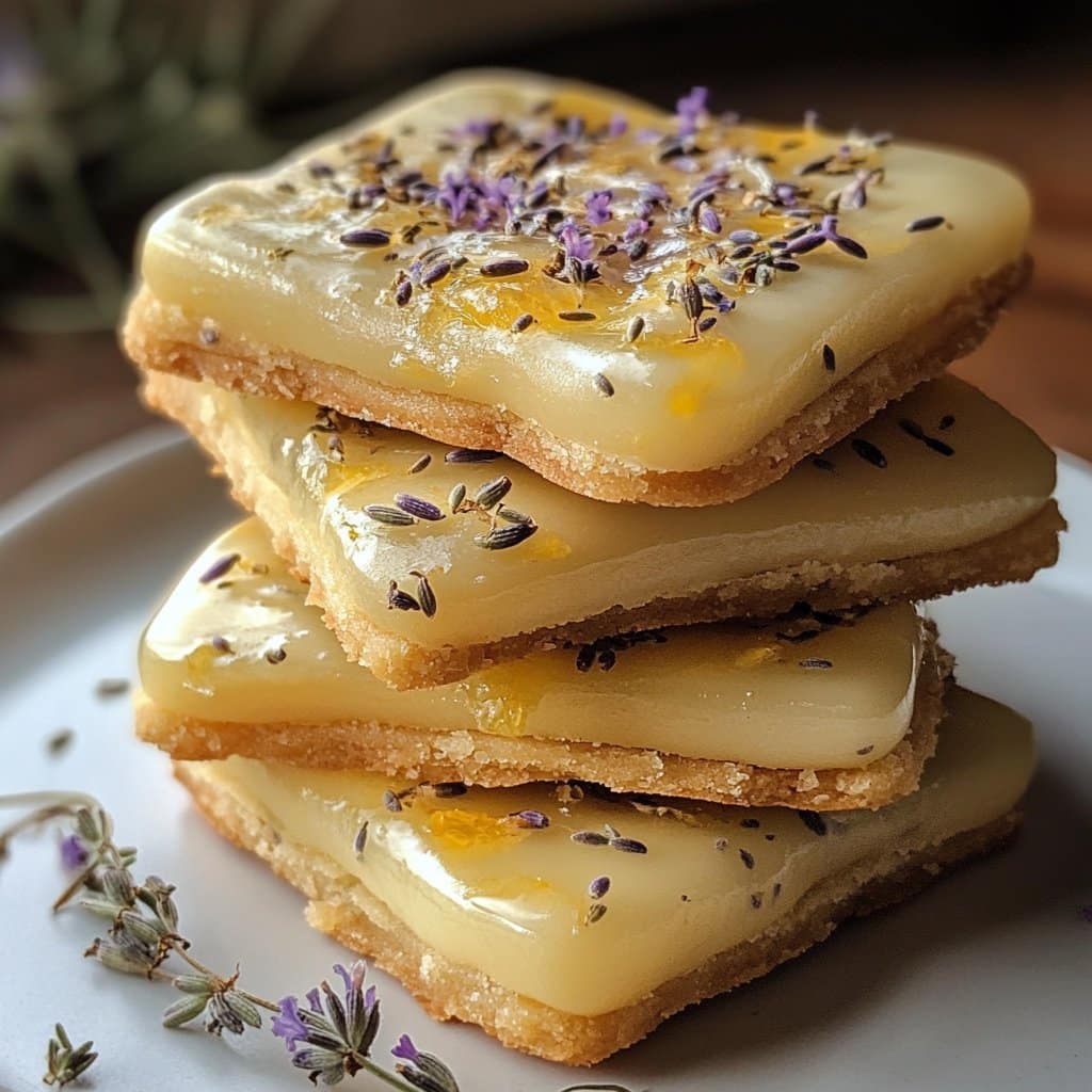 Galletas de mantequilla de limón y lavanda