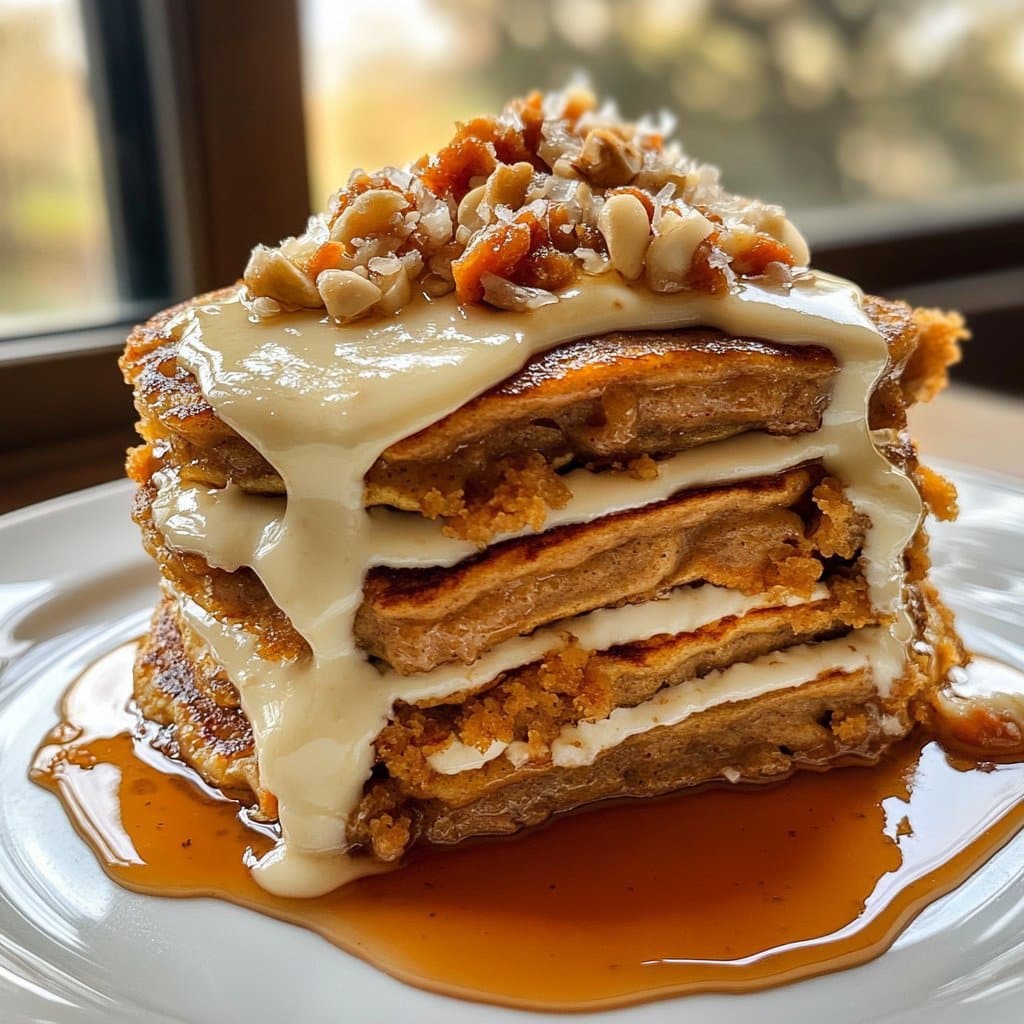 Panqueques de pastel de zanahoria