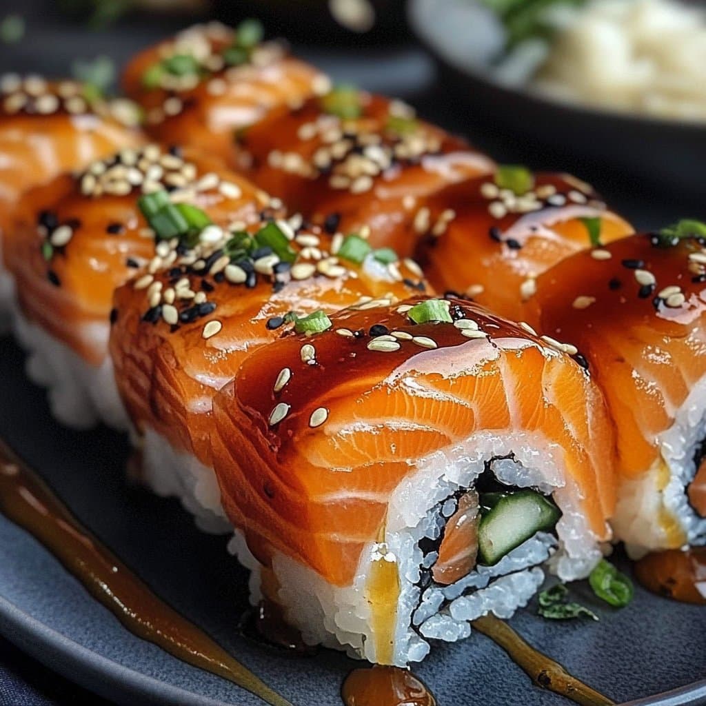 Horneado de Sushi de Salmón: Un Giro Acogedor a un Clásico