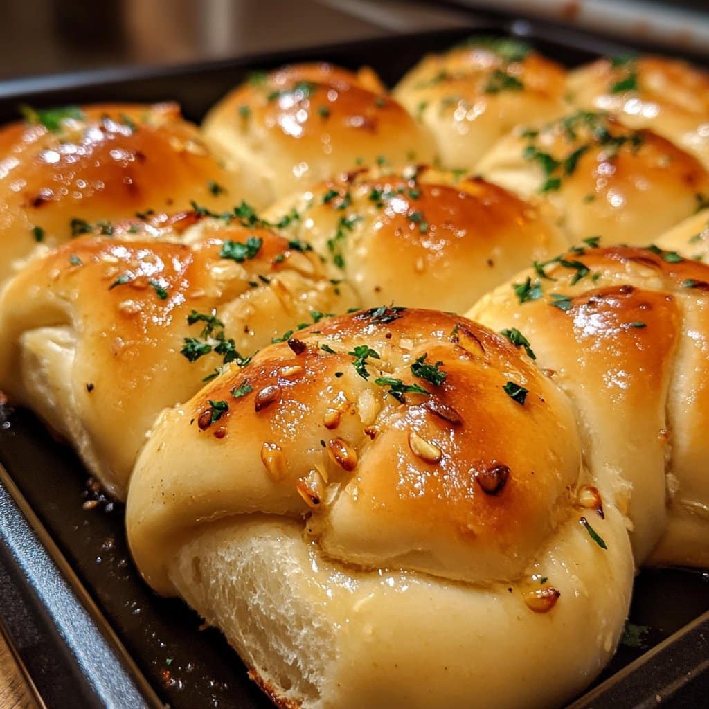 Receta de Panecillos de Ajo con Orejas de Conejo para Aperitivos Deliciosos