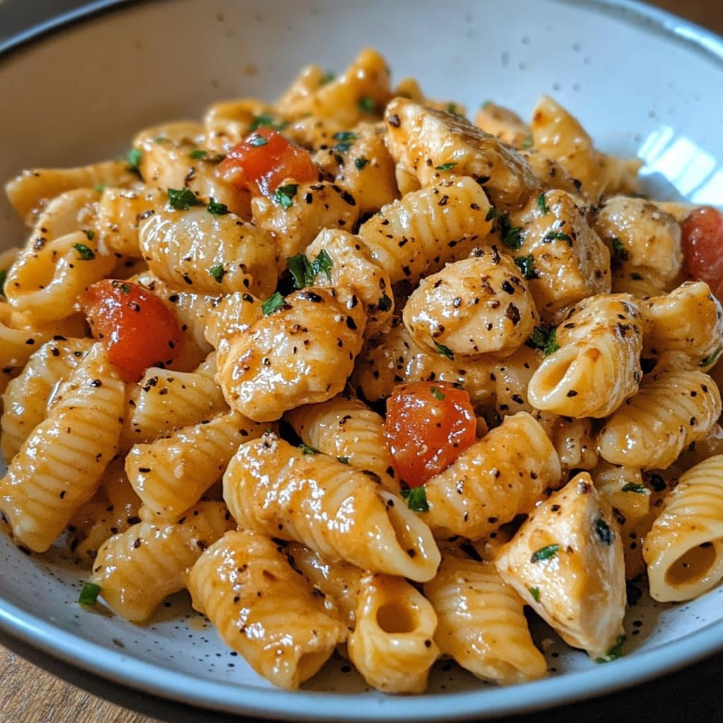 Pasta Cremosa de Pollo: Un Plato Casero Delicioso