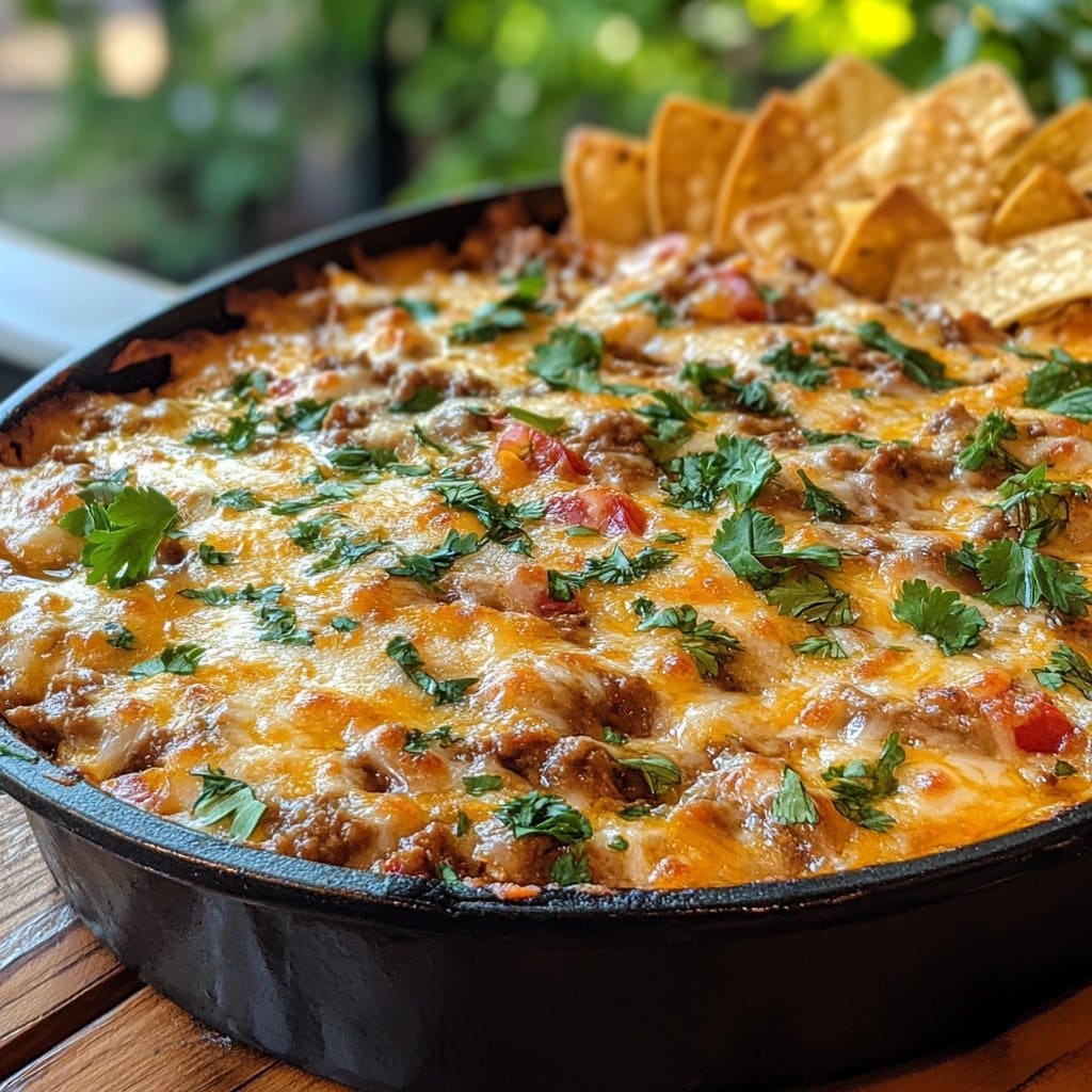Dip de Basura de Texas: Una Delicia Audaz y Quesosa