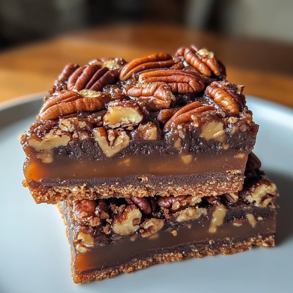 Receta de Barras de Tortugas con Nuez Pecan: Delicioso y Fácil Postre