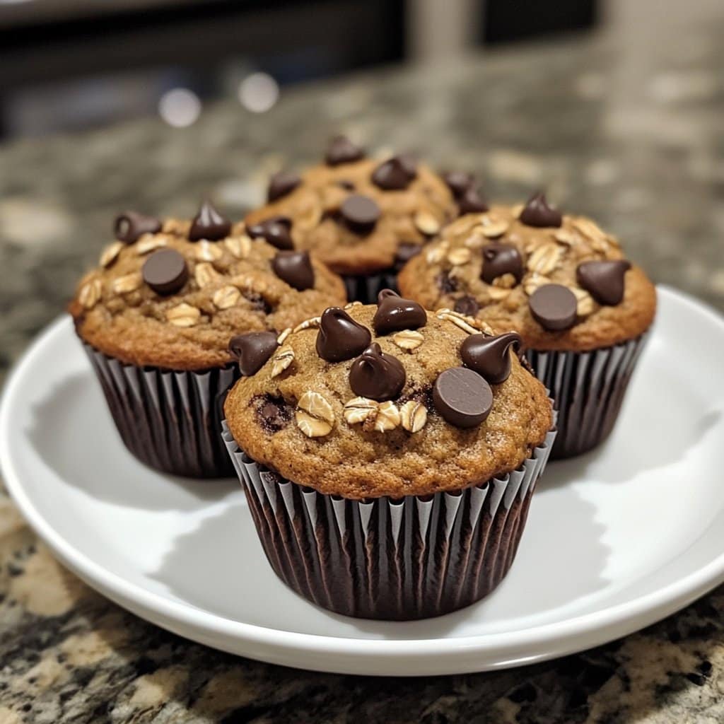 Receta de Magdalenas de Avena con Chispas de Chocolate
