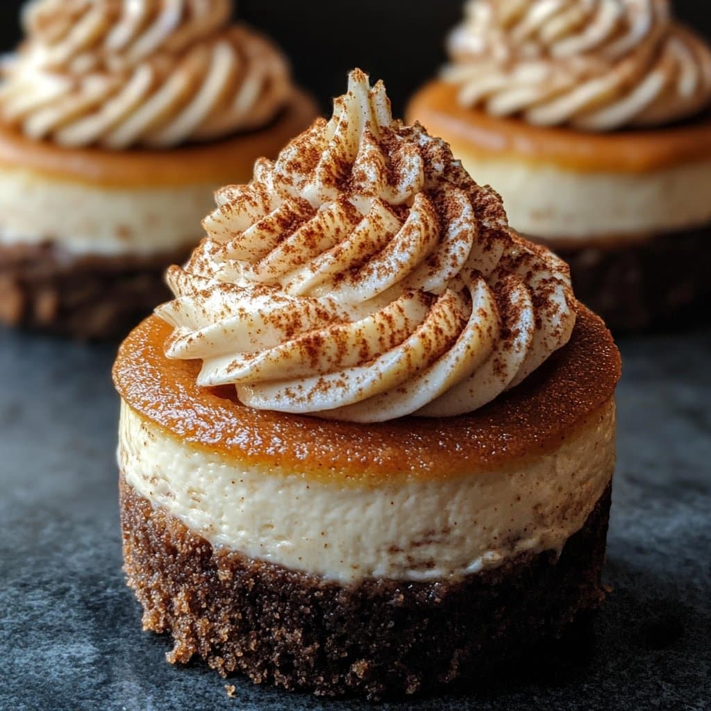 Receta de Mini Cheesecakes de Calabaza con Especias