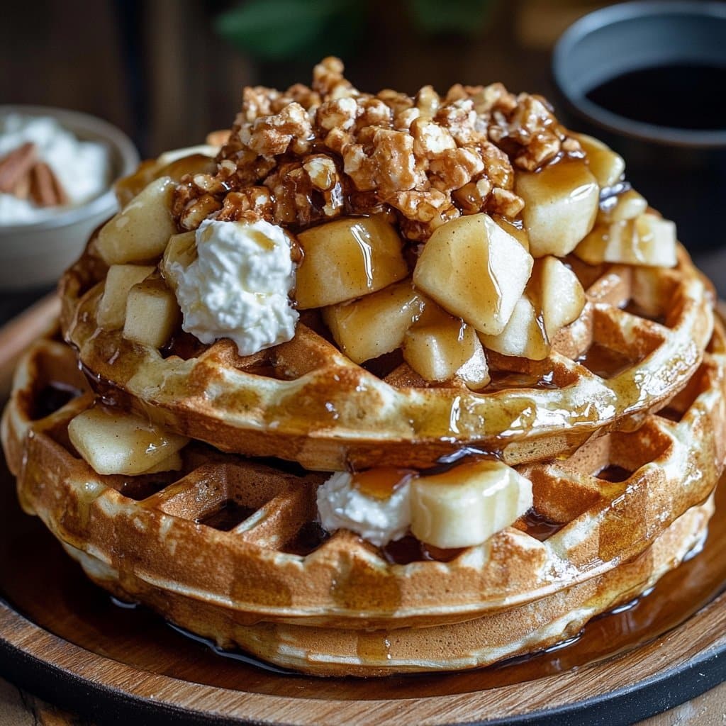 Gofres de manzana: Delicia perfecta para el desayuno