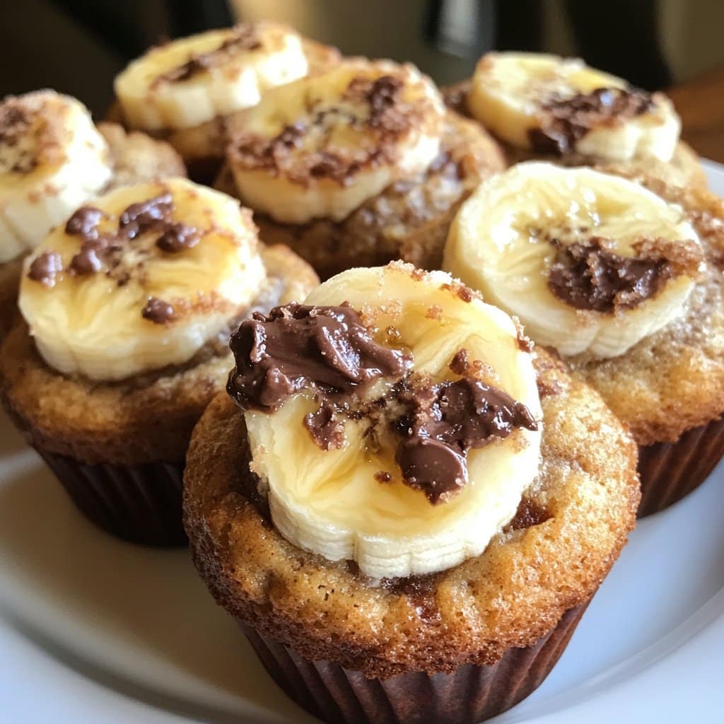 Magdalenas esponjosas de Nutella y plátano: el dulce perfecto