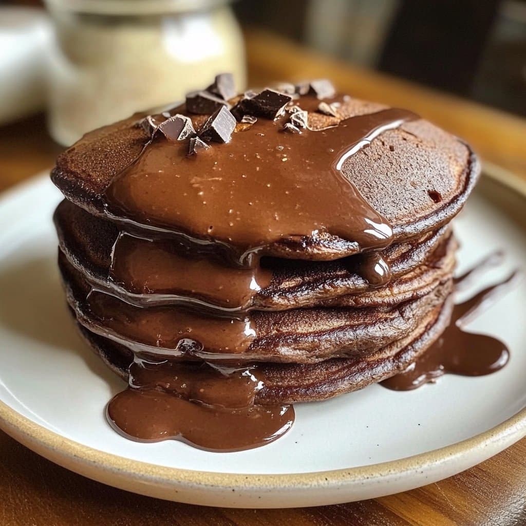 Receta de Panqueques Esponjosos de Chocolate para Amantes del Desayuno