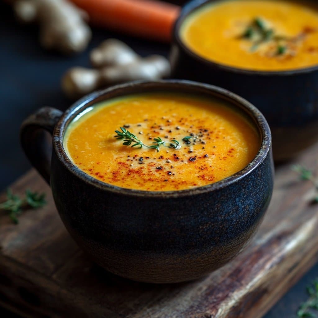 Sopa de Zanahoria y Jengibre