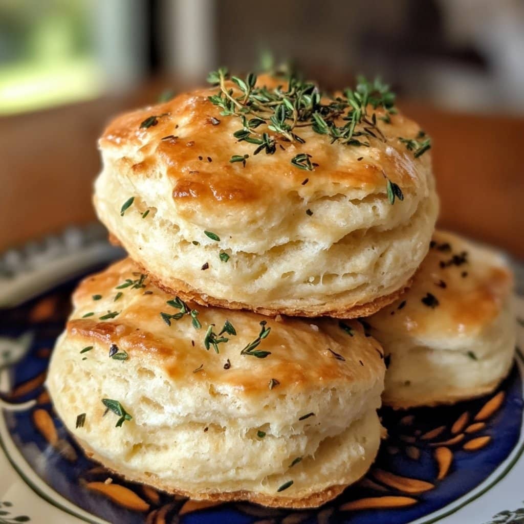 Galletas de mantequilla de hierbas de primavera