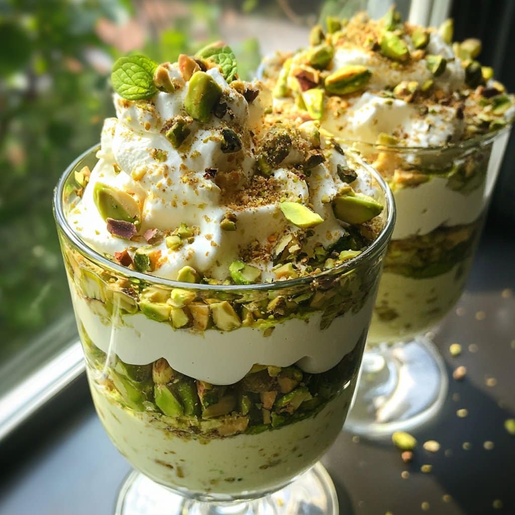 Parfaits de Pudding de Pistacho