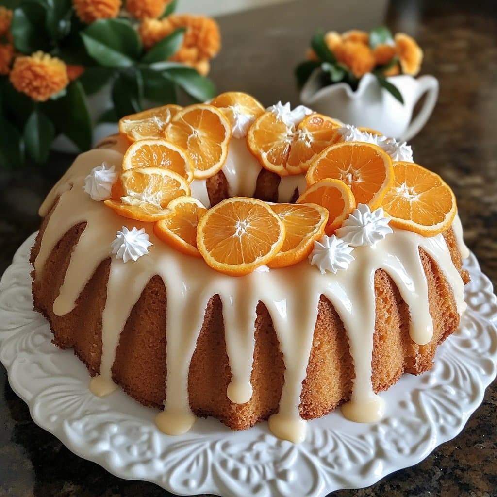 Pastel Bundt de Flor de Naranjo