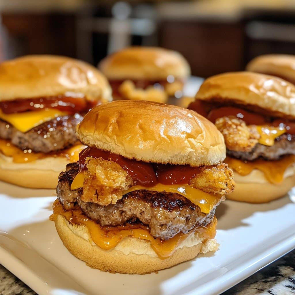 Mini hamburguesas All-American para el Día de los Caídos