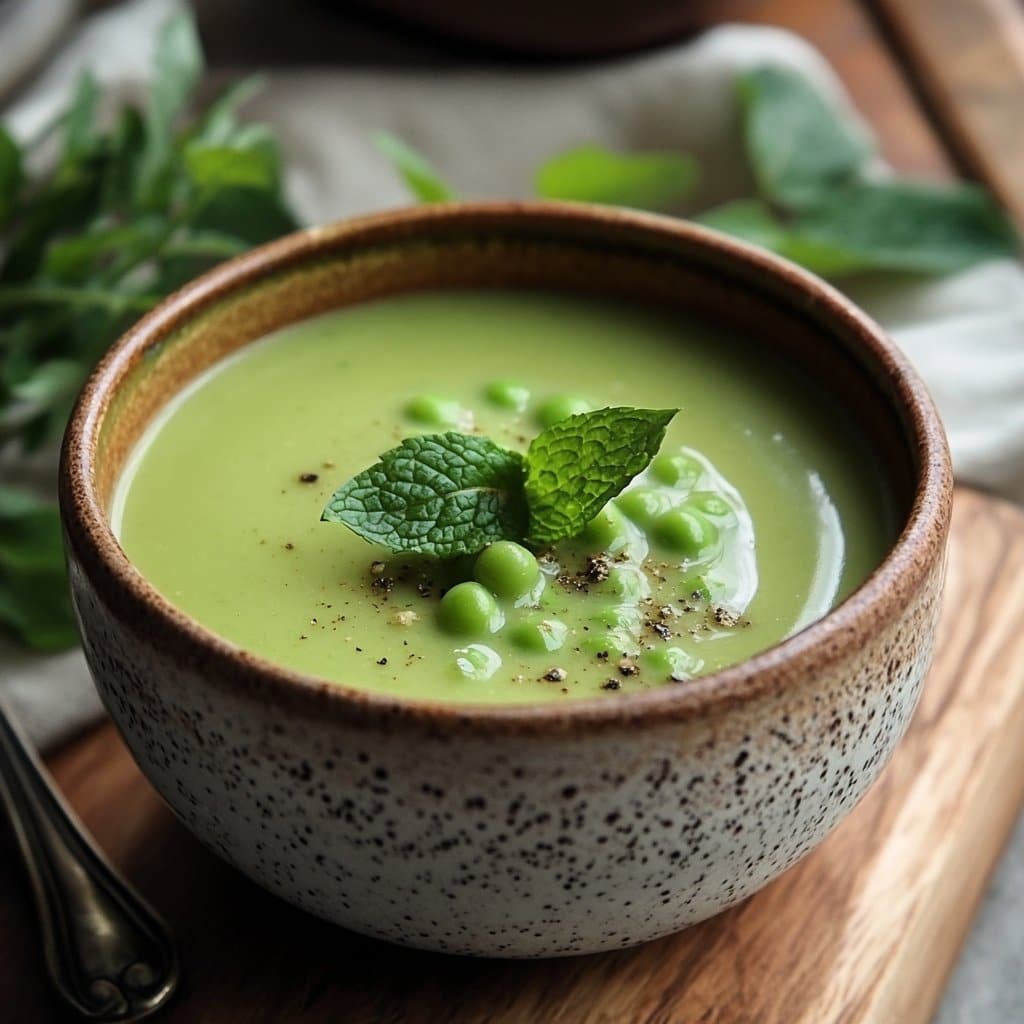 Sopa de Guisante y Menta