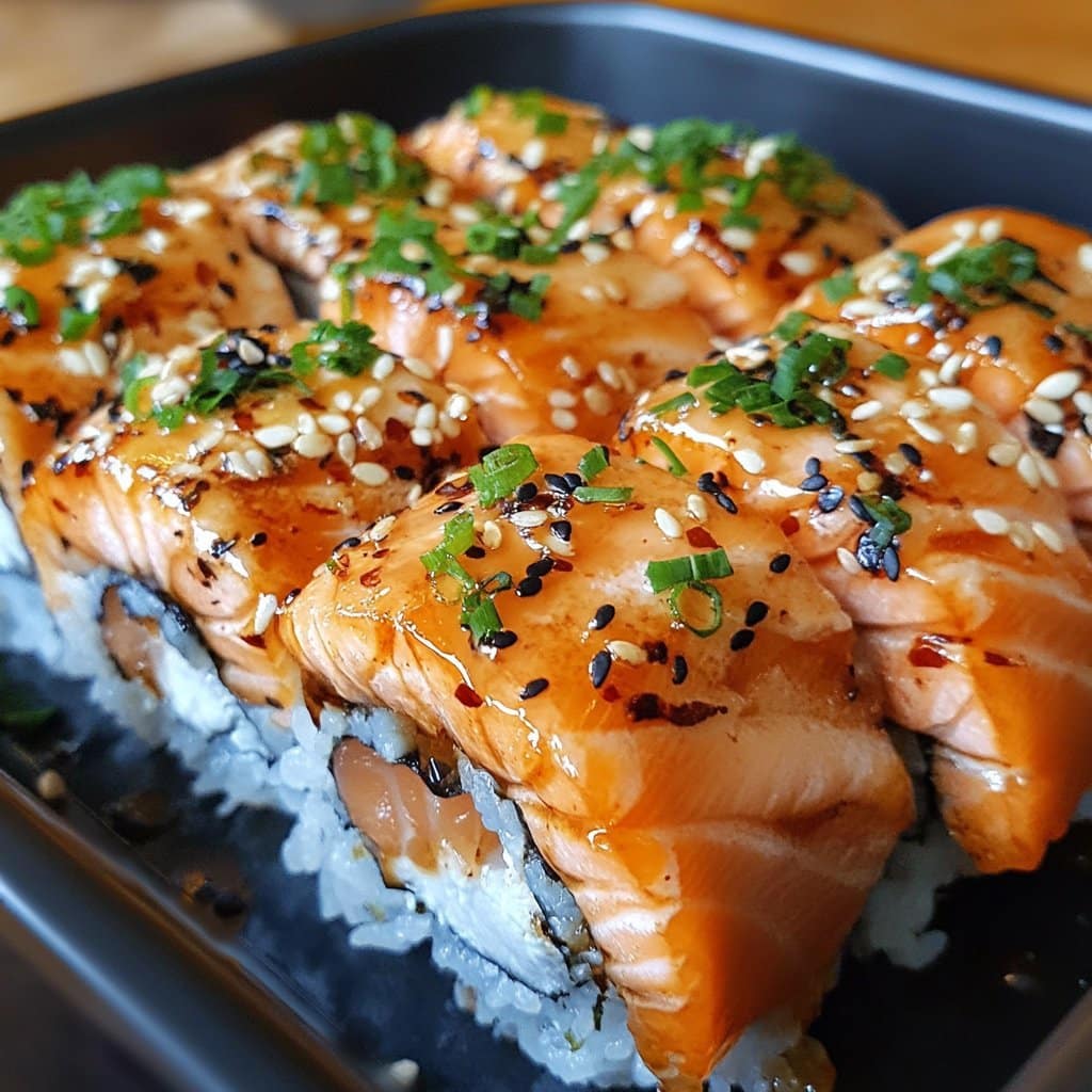 Horneado de Sushi de Salmón: Un Giro Acogedor a un Clásico