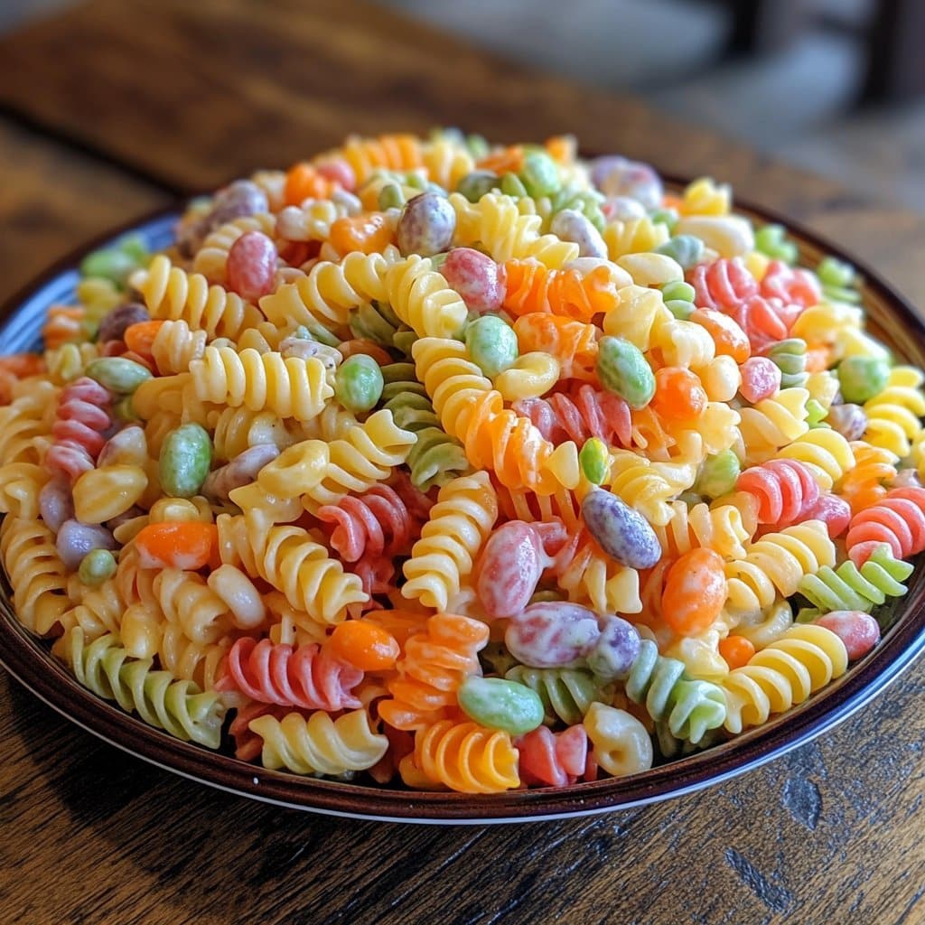 Ensalada de Pasta Arcoíris de Pascua: Un Festín Colorido