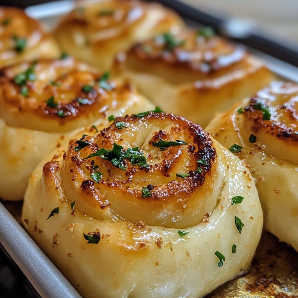 Receta de Panecillos de Ajo con Orejas de Conejo para Aperitivos Deliciosos