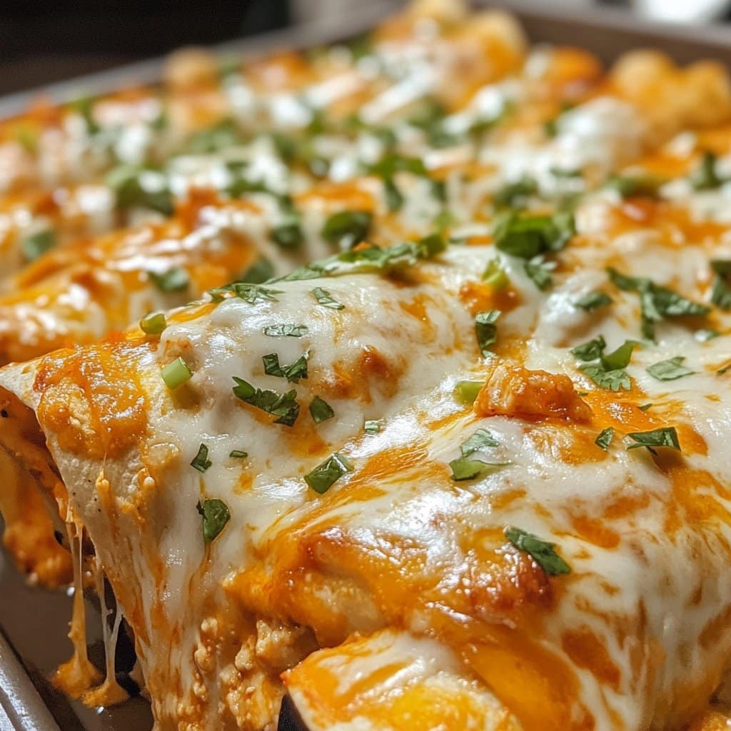 Receta de Enchiladas de Pollo Buffalo: Picantes y Deliciosas
