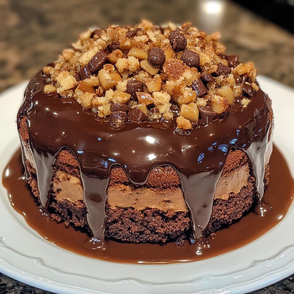 Receta celestial de pastel poke de chocolate alemán