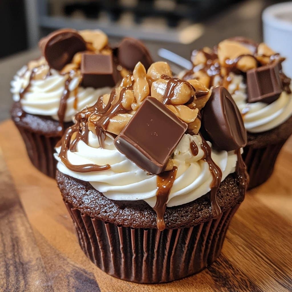 Receta de Cupcakes de Lava de Taza de Mantequilla de Maní