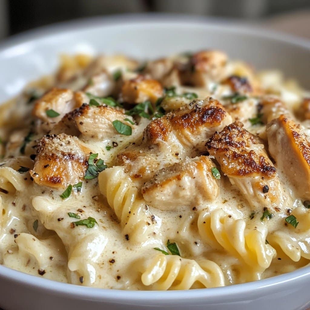 Pasta Cremosa de Pollo: Un Plato Casero Delicioso