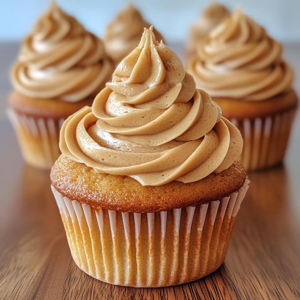 Receta de Cupcakes de Mantequilla de Café con Caramelo