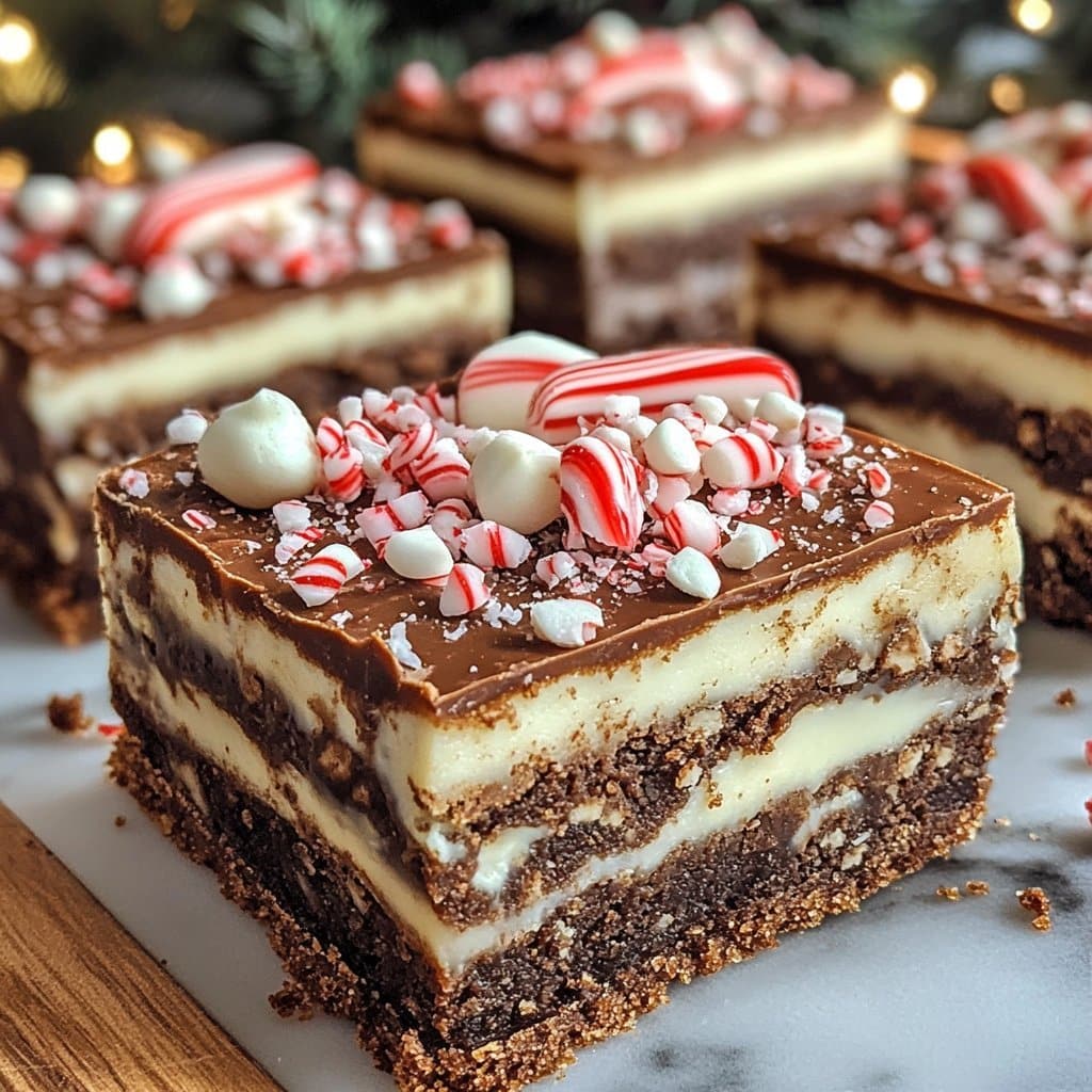 Receta de barras de galleta de moca con menta