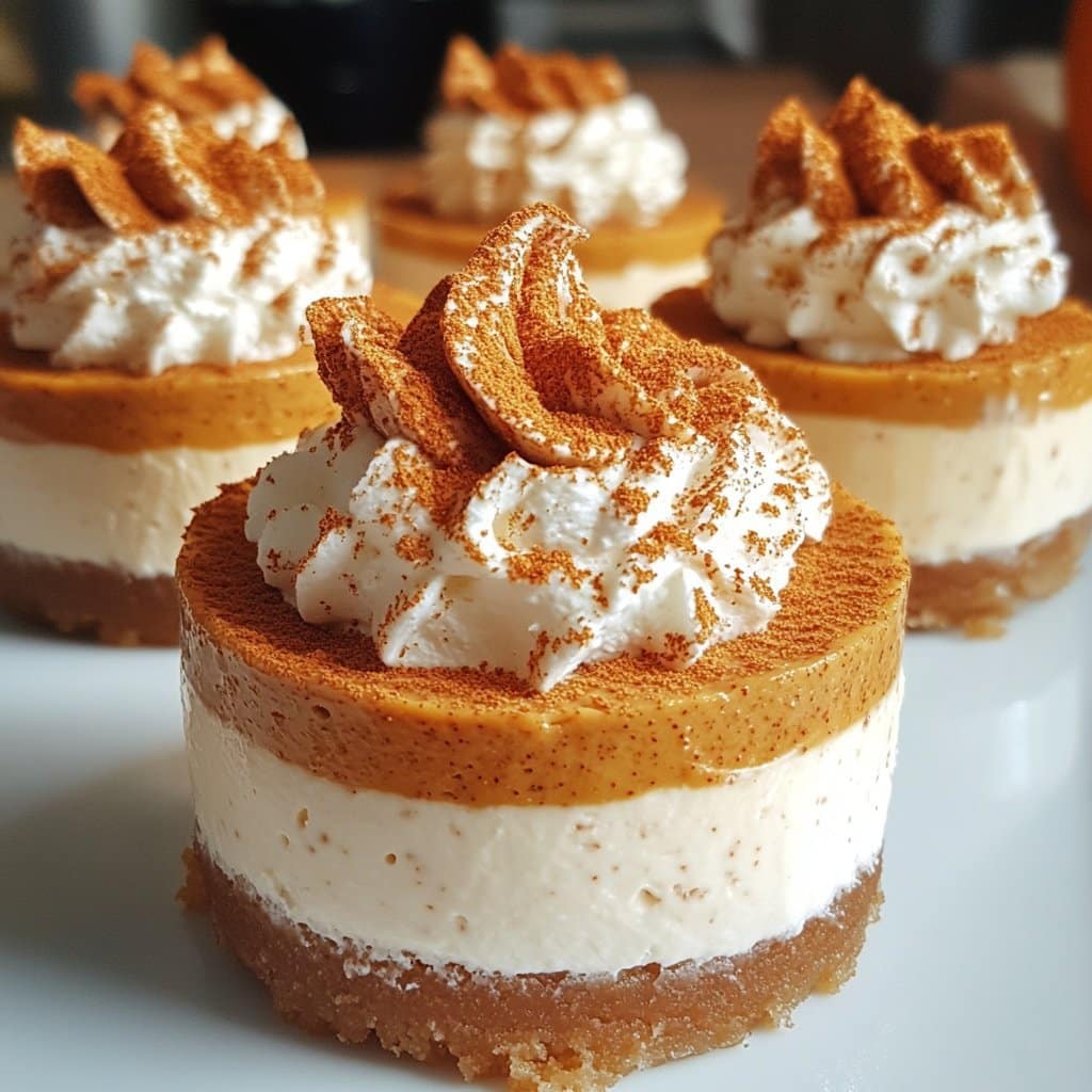 Receta de Mini Cheesecakes de Calabaza con Especias