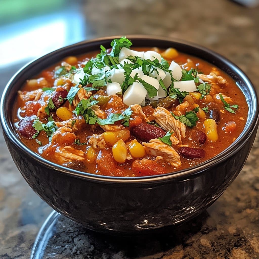 Receta de Chili de Pollo Crack en Olla de Cocción Lenta – Fácil y Delicioso